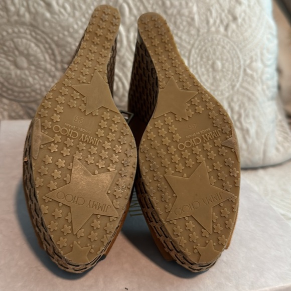 Jimmy Choo suede platforms worn twice. Excellent like new condition - Picture 7 of 10